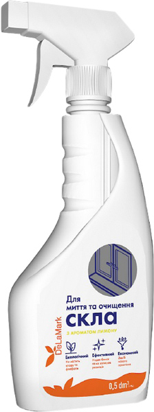 Засіб для миття скла DELAMARK, 500мл